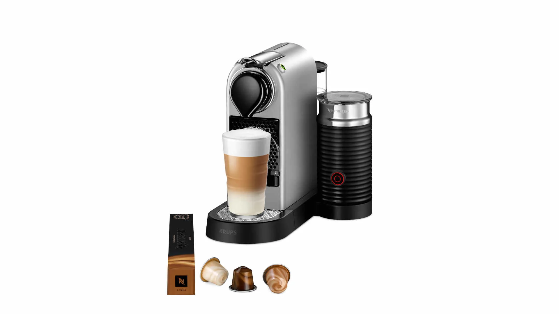 1610828 XN761B NESPRESSO CITIZ&MILK SILVER